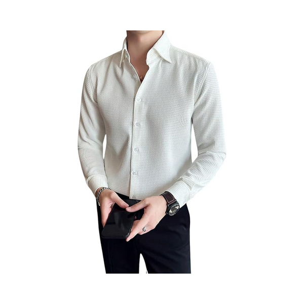 GRECIILOOKS Men Solid Regular Fit Casual Shirt