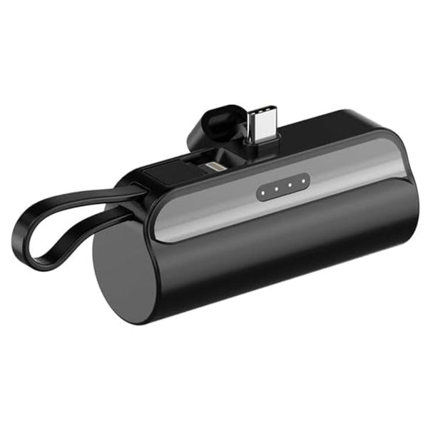 Power Bank Built-in USB-C Connector, 5000mAh Mini Portable Fast Charger
