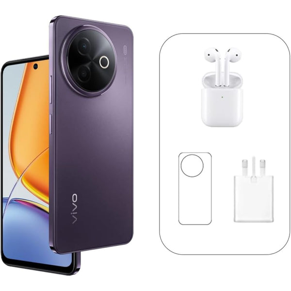 vivo Y39 5G (Royal Purple, 8+8GB RAM, 256GB) 6500mAh, 44W charger