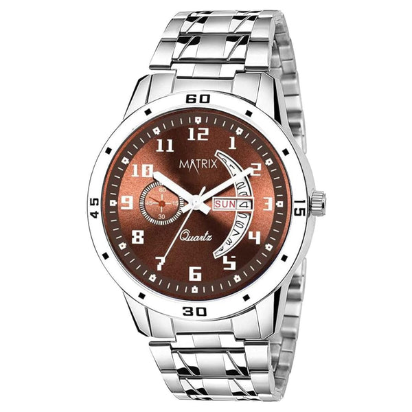 Matrix Blue, Black & Silver Dial, Day & Date Functioning